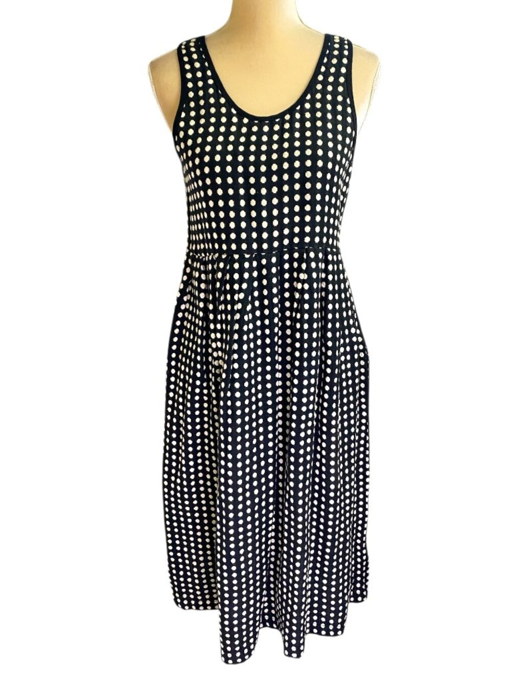 Ace & Jig Cape Dress in Black Dot